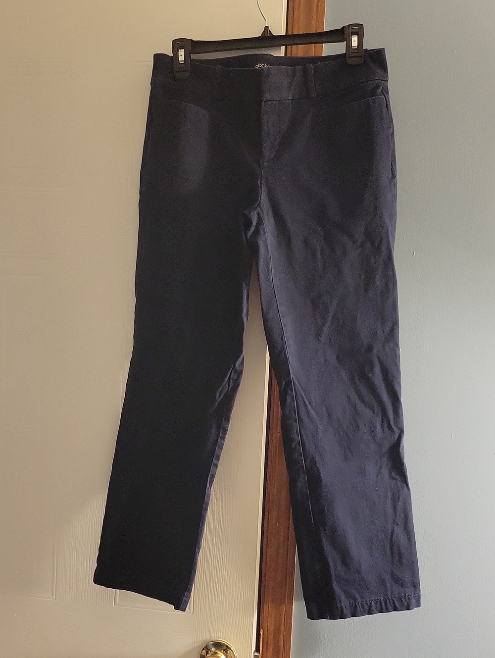 🌻 Dockers Women's Dark Navy Straight-Leg Stretch Jeans Size 6P